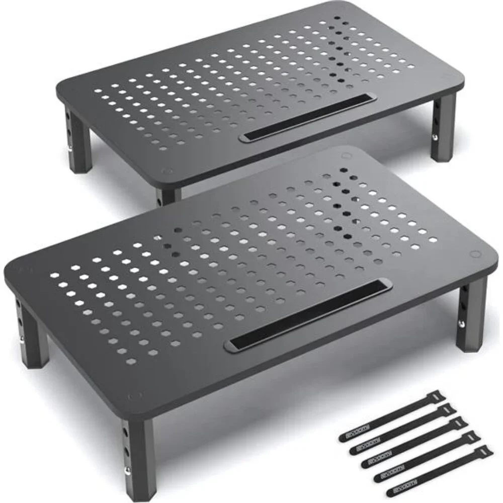 Back Saver Monitor Stand for Desk - 2 Pack Monitor Riser - Picture 1 of 7